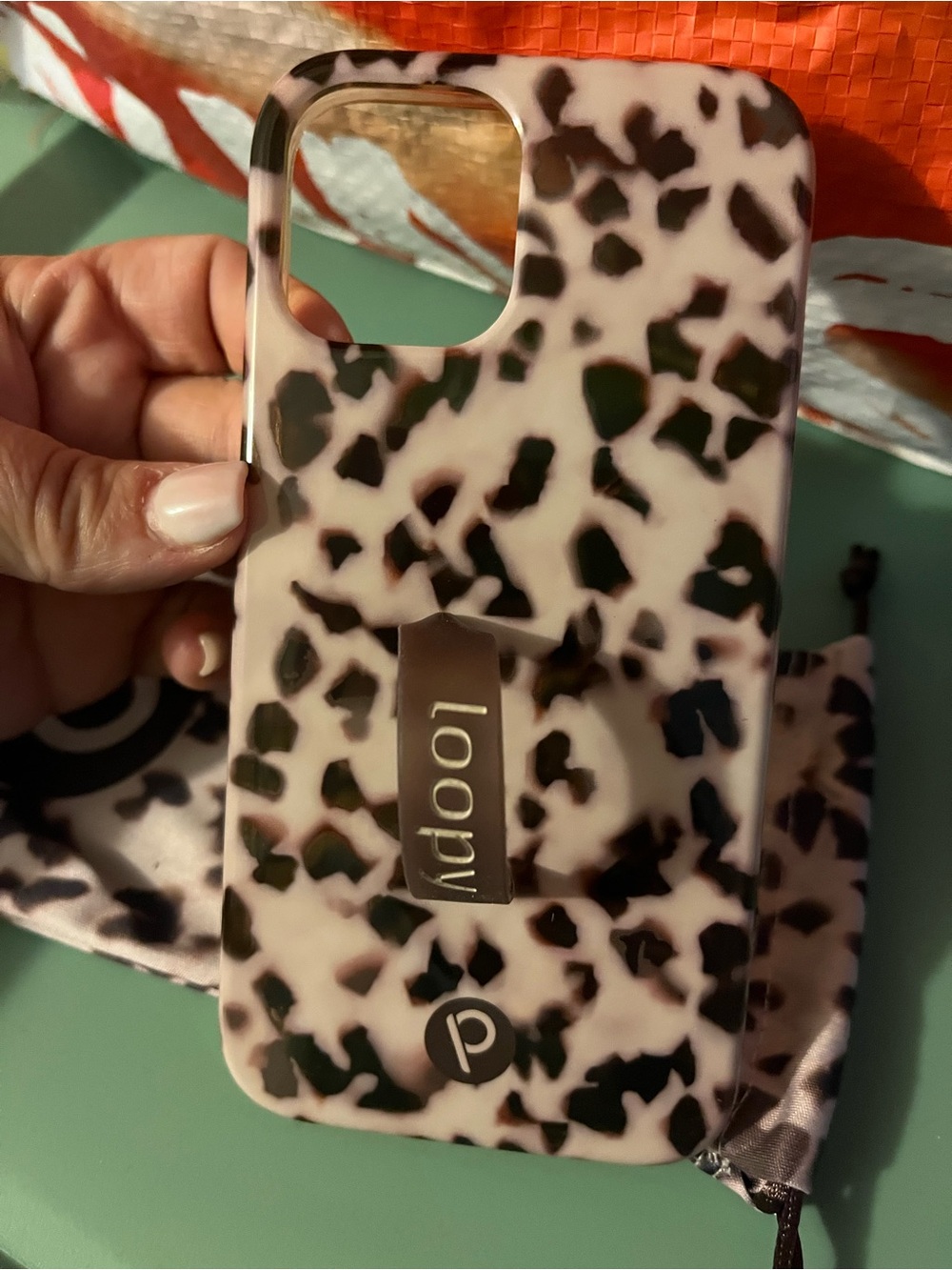 Loopy Phone Case with Leopard Print w/ bag for iPhone 12